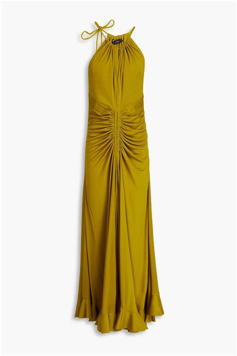 Proenza Schouler Cutout Ruched Jersey Maxi Dress The Outnet