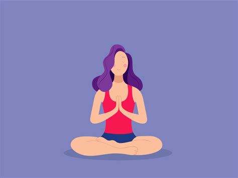 Calm your mind 🧘 | Yoga cartoon, Yoga illustration, Motion design animation