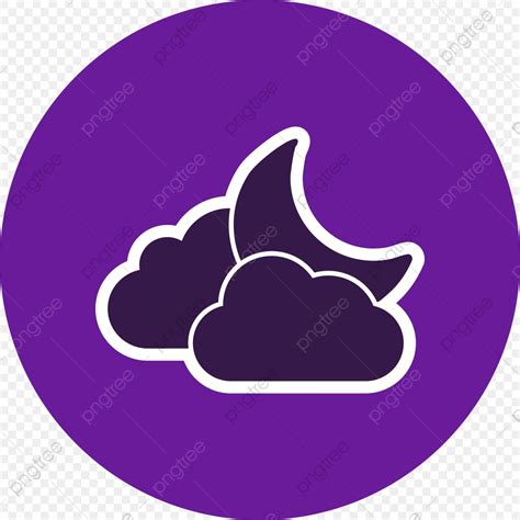 Moon Stars Clouds Vector Art Png Cloud And Moon Vector Icon Cloud