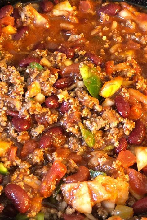 Spicy Slow Cooked Chili Recipe Slow Cooker Chili Chili Recipes Dinner Dishes