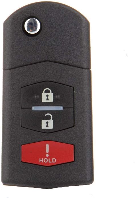 Keyless2go New Keyless Entry Replacement 3 Button Remote Flip Key Fob