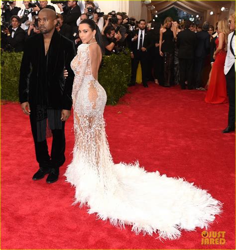 Kim Kardashian Wears Sheer Dress At Met Gala 2015 With Kanye West