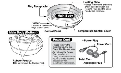 Zojirushi Ep Pfc20 Electric Skillet Hot Pot Instruction Manual