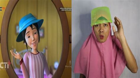 Kak Ros Punya Topi Baru Tiru Aksi Upin Ipin Terbaru Upin And Ipin