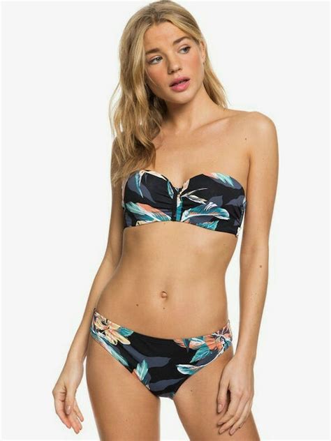 Roxy Beach Classics Set Bikini Floral Anthracite ERJX203375 KVJ6