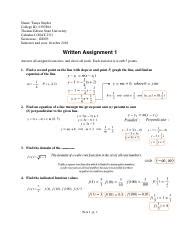 Mat Assignment Sheet Wa Ts Pdf Name Tanya Snyder College Id