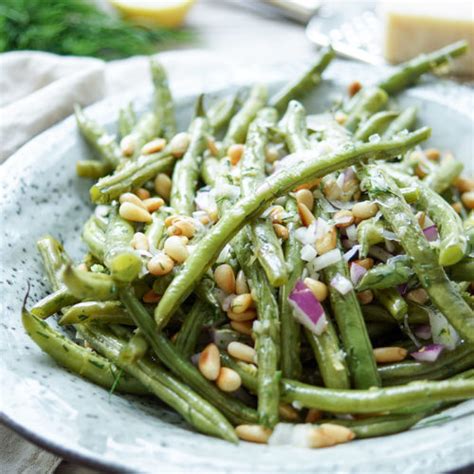 Ger Stete Gr Ne Bohnen Mit Zitrone Und Dill Rezept Elle Republic