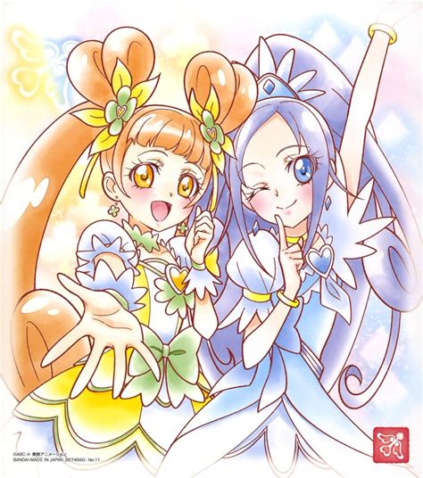 Precure Shikishi Bot On Twitter Cure Diamond 💙 And Cure Rosetta 💛