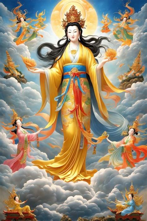 Kwan Yin Standing On Lotus Kwan Yin Quan Yin China Art