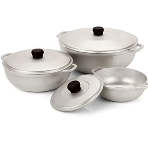 Panelas De Alum Nio Fundido E Panela De Cozinha Set 3 Pcs