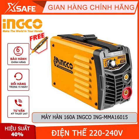 Máy hàn điện tử Inverter 160A Ingco ING MMA16015 máy hàn kèm theo 1