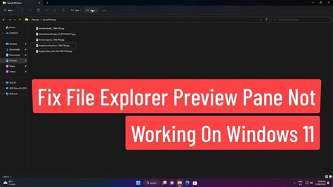 Fix File Explorer Preview Pane Not Working On Windows Youtube