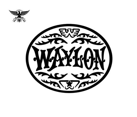 Waylon Jennings Vinyl Sticker