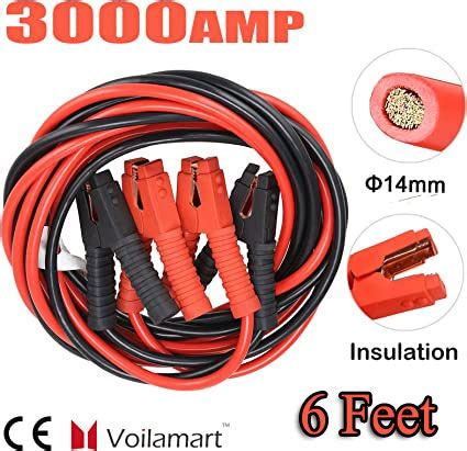 Voilamart Auto Heavy Duty Jumper Cables Gauge Each Cable Feet