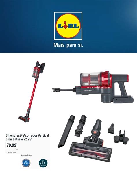 Antevisão LIDL Silvercrest Aspirador Vertical Bateria 22 2V a