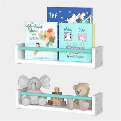 Lot De Tag Res Murales Flottantes En Bois Pour Chambre D Enfant