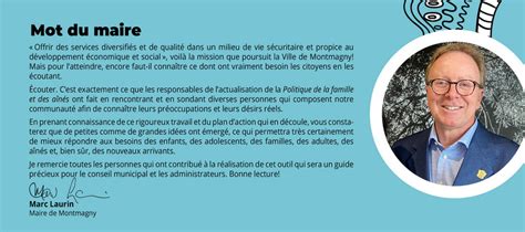 Communications Montmagny POLITIQUE de la famille et des aînés VILLE