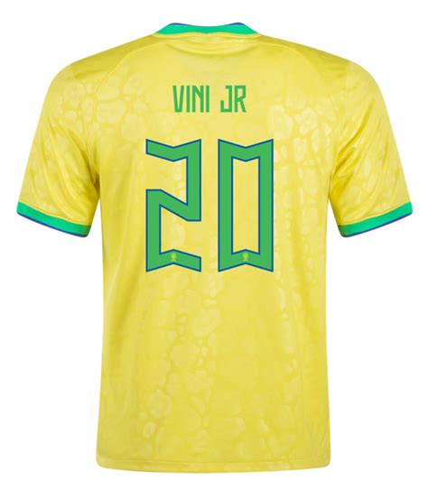 Vinicius Jr Brazil 22/23 Home Jersey - SoccerArmor