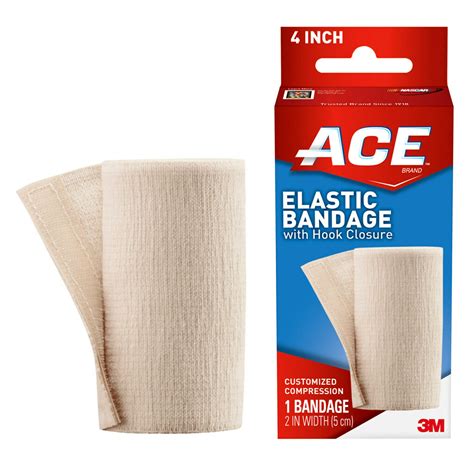 Ace Brand Elastic Bandage W Hook Closure Size 4 In Arm Or Leg Sling