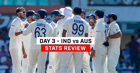 Ind Vs Aus 1st Test Day 3 Stats Review Check Out Impressive Feat