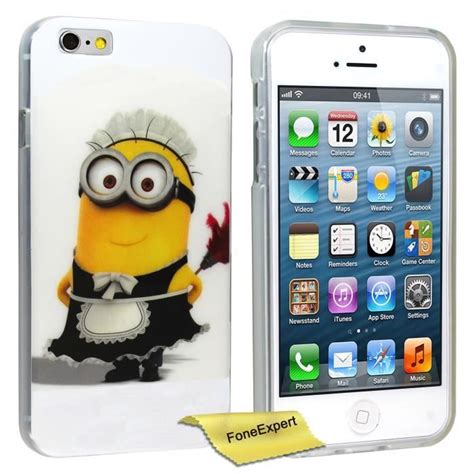 Apple IPhone 4 4s Etui Housse Coque Minion TPU Gel Cover Case Film De