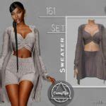 SET 161 Cardigan With A TOP Sweater Sims 4 Clothes Mod ModsHost