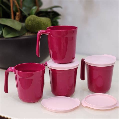 Tupperware Gourmet Mug 4pcs Shopee Malaysia