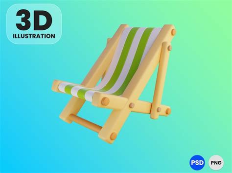 3d Beach Chair Render Images Free Download On Freepik