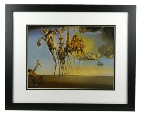 Salvador Dali "The Temptation of St. Anthony" Custom Framed Print ...