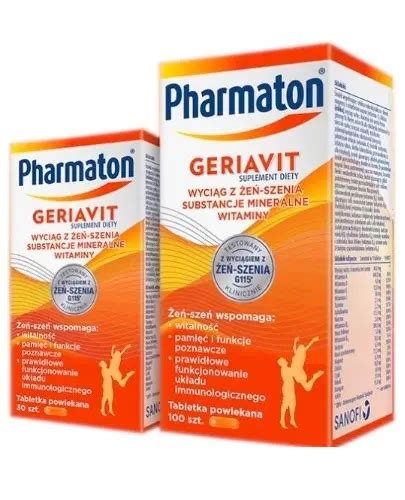 Pharmaton Geriavit Tabletek Zestaw Cena Opinie