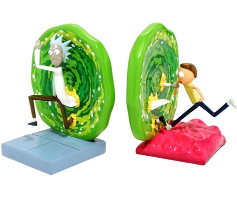 Rick and Morty Portal Bookends - GeekAlerts