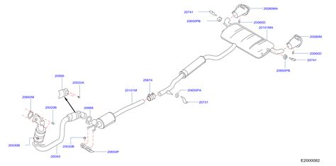 Infiniti Qx Comfort Exhaust System Hanger Da A