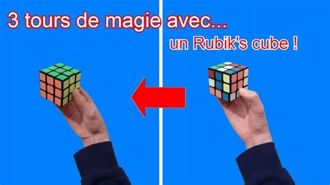 3 Tours De Magie Avec Un RUBIK S CUBE YouTube