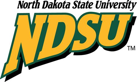 North Dakota State Bison Logo Wordmark Logo Ncaa Division I N R