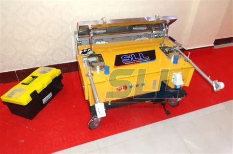 Srm7 Automatic Rendering Cement Mortar Plastering Machine For Wall