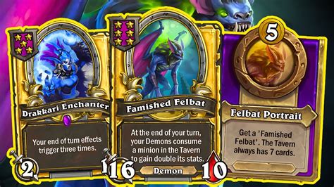 5x Felbat With The Trinket And Golden Drakkari Season 8 Hearthstone