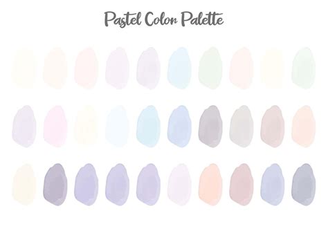 Premium Vector | Set of pastel color palette vector