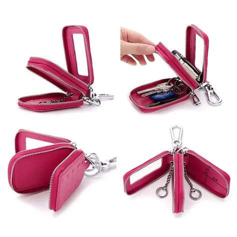 Carkey Cremalleras Dobles Para Mujeres Y Hombres Bolso Multifunci N De