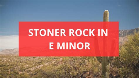 Stoner Rock Guitar Backing Track In E Minor Youtube