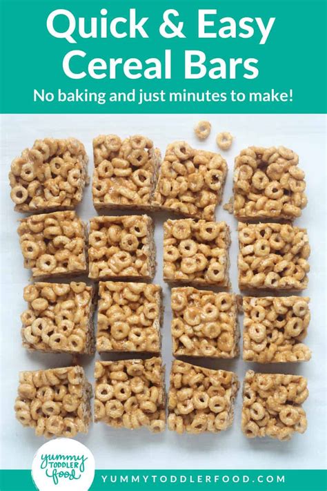 3-Ingredient Cereal Bars (for Snack or Breakfast)