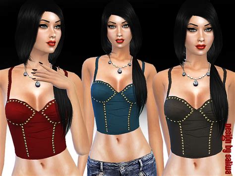 The Sims Resource Studded Bustier