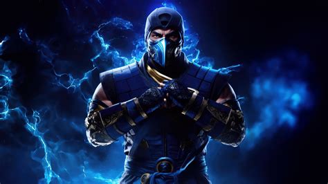 Sub Zero Wallpaper 4K 5K Mortal Kombat Blue