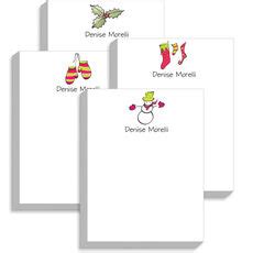 Christmas Notepads, Personalized Christmas Notepads - The Stationery Studio