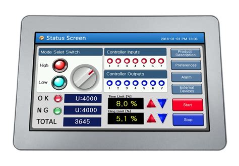 Cha Wr Water Resistant Colour Hmi With Rs Rs Modbus