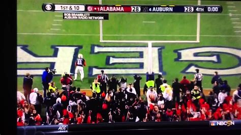 Auburn Beats Alabama Field Goal Return 11 30 13 Iron Bowl Youtube