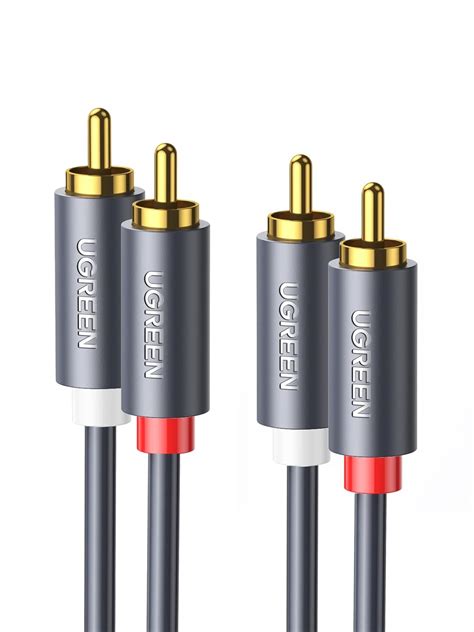 UGREEN Câble Cinch 2 RCA Mâle vers 2 RCA Mâle Cordon RCA RCA Stéréo