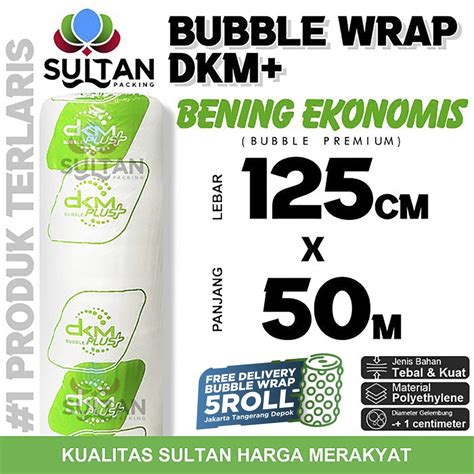 Jual Plastik Bubble Wrap Cm X M Bening Ekonomis Dkm Plus