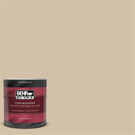 BEHR ULTRA 1 Qt PPU7 08 Baja Flat Exterior Paint And Primer In One