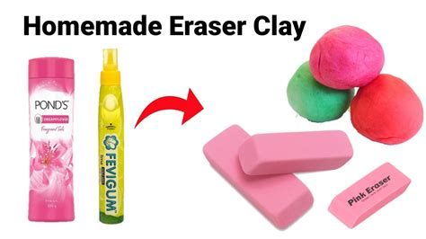 How To Make Eraserclay Type Eraser At Home Easily Makinghow To Make