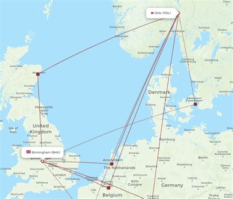 Flights From Oslo To Birmingham Osl To Bhx Flight Routes